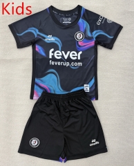 25-26 Bristol City 2nd Away Black Kids/Youth Soccer Uniform-AY