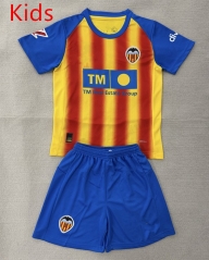 25-26 Valencia 2nd Away Yellow&Red&Blue Kids/Youth Soccer Uniform-AY