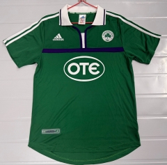 Retro Version 00-02 Panathinaikos F.C. Home Green Thailand Soccer Jersey AAA-503