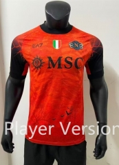With Patch Player Version 25-26 Halloween Version Napoli Orange Thailand Soccer Jersey AAA