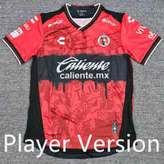 (S-4XL) Player Version 2025-2026  Correct Version Club Tijuana Home Red Thailand Soccer Jersey AAA-912
