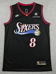 2026 Philadelphia 76ers Black #8 NBA Jersey-1380