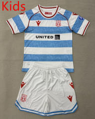25-26 Wrexham 2nd Away Blue&White Kids/Youth Soccer Uniform-AY