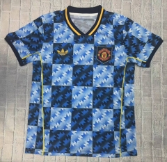 (S-4XL) 25-26 Special Version Manchester United Blue Thailand Soccer Jersey AAA-7209