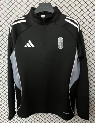 25-26 Granada CF Black Thailand Soccer Tracksuit Top-2044
