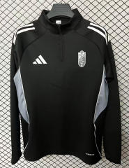 25-26 Granada CF Black Thailand Soccer Tracksuit Top-2044