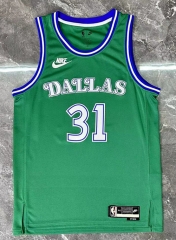 2026 Retro Version Dallas Mavericks Green #31 NBA Jersey-311