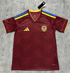 (S-4XL) 26-27 Venezuela Home Maroon Thailand Soccer Jersey AAA-4506