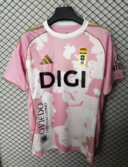(S-4XL)25-26 Real Oviedo Pink Thailand Soccer Jersey AAA-2044