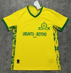 (S-4XL) 25-26 Mamelodi Sundowns Home Yellow Thailand Soccer Jersey AAA-4506