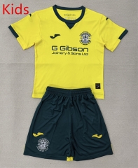 25-26 Hibernian Away Yellow Kid/Youth Soccer Uniform-AY