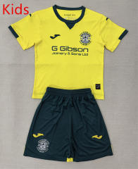 25-26 Hibernian Away Yellow Kid/Youth Soccer Uniform-AY