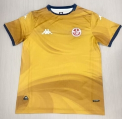 (S-4XL) 25-26 Tunisia 2nd Away Yellow Thailand Soccer Jersey AAA-8025