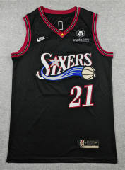 2026 Philadelphia 76ers Black #21 NBA Jersey-1380