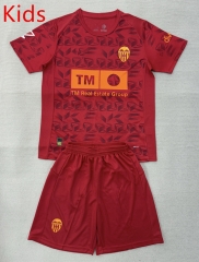 25-26 Valencia 2nd Away Red Kids/Youth Soccer Uniform-AY