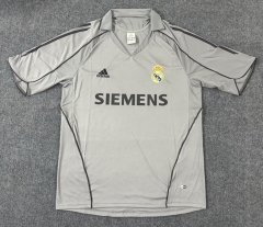 Retro 05-06 Real Madrid 2nd Away Light Gray Thailand Soccer Jersey AAA-9662