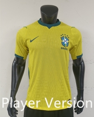 Player Version 26-27 Brazil Home Yellow Thailand Soccer Jersey AAA-0871