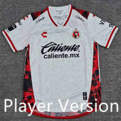 (S-4XL) Player Version 2025-2026  Correct Version Club Tijuana Away White Thailand Soccer Jersey AAA-912
