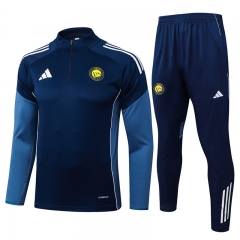 25-26 Al-Nassr FC Royal Blue Thailand Soccer Tracksuit-815