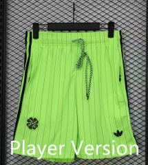 Player Version 25-26 Celtic Fluorescent Green Thailand Soccer Shorts-888
