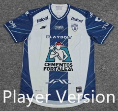 (S-4XL) Player Version 25-26 Pachuca Home Blue&White Thailand Soccer Jersey AAA-912