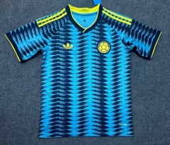 (S-4XL) 25-26 Colombia Away Blue Thailand Soccer Jersey AAA-2483