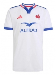 (S-5XL) 2026 France Away White Thailand Rugby Shirt