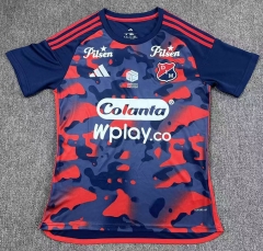 25-26 Independiente de Medellin Away Red&Blue Thailand Soccer Jersey AAA-417