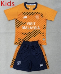 25-26 Cardiff City 2nd Away Orange Kids/Youth Soccer Uniform-AY