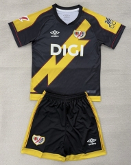 25-26 Rayo Vallecano 2nd Away Black&Yellow Soccer Unifrom-AY