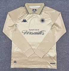 (S-4XL) 25-26 FC Versailles 2nd Away Gold LS Thailand Soccer Jersey AAA-512