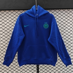 Player Version 25-26 Inter Milan 2nd Away Blue Thailand Soccer Tracksuit With Hat-LH