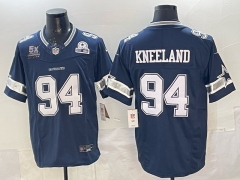 (Logo 6) Dallas Cowboys 3 Generations Royal Blue #94 NFL Jersey-0840