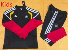 25-26 Germany Black Kids/Youth Soccer Tracksuit-GDP