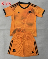 25-26 Roma Away Orange Kids/Youth Soccer Uniform-AY