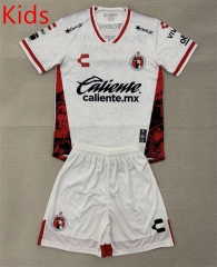 25-26 Club Tijuana Away White Kids/Youth Soccer Uniform-AY