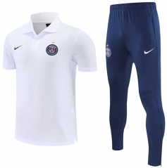 25-26 Paris SG White Thailand Polo Uniform-4627