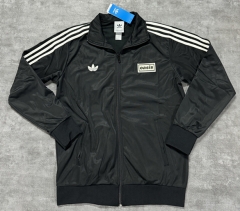 (S-4XL) 25-26 Adi&Oasis Black Thailand Soccer Jacket-4506