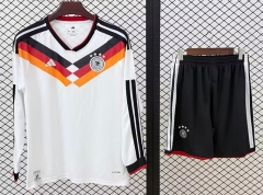 26-27 World Cup Germany Home White LS Soccer Uniform-709