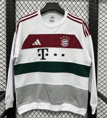 25-26 Bayern München White&Red Thailand Soccer Tracksuit-8268