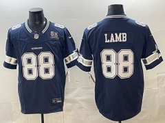 (Logo 3) Dallas Cowboys 3 Generations Royal Blue #88 NFL Jersey-0840