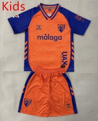 25-26 Málaga CF 2nd Away Orange Kids/Youth Soccer Uniform-AY