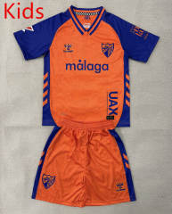 25-26 Málaga CF 2nd Away Orange Kids/Youth Soccer Uniform-AY