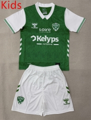 25-26 AS Saint-Etienne Home Green Kids/Youth Soccer Uniform-AY