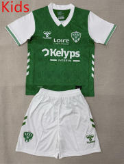 25-26 AS Saint-Etienne Home Green Kids/Youth Soccer Uniform-AY
