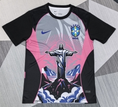 25-26 Special Edition Brazil Black&Pink Thailand Soccer Jersey AAA-4927