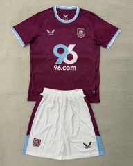 25-26 Burnley Home Wine Red Soccer Uniform-AY
