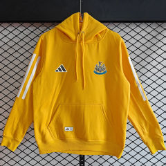 (S-3XL) Player Version 25-26 Newcastle United Home Yellow Thailand Soccer Tracksuit Top With Hat-CS