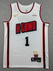 2025 City Edition Houston Rockets White #1 NBA Jersey-1380