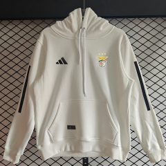 Player Version 25-26 Benfica White Thailand Soccer Tracksuit Top With Hat-CS